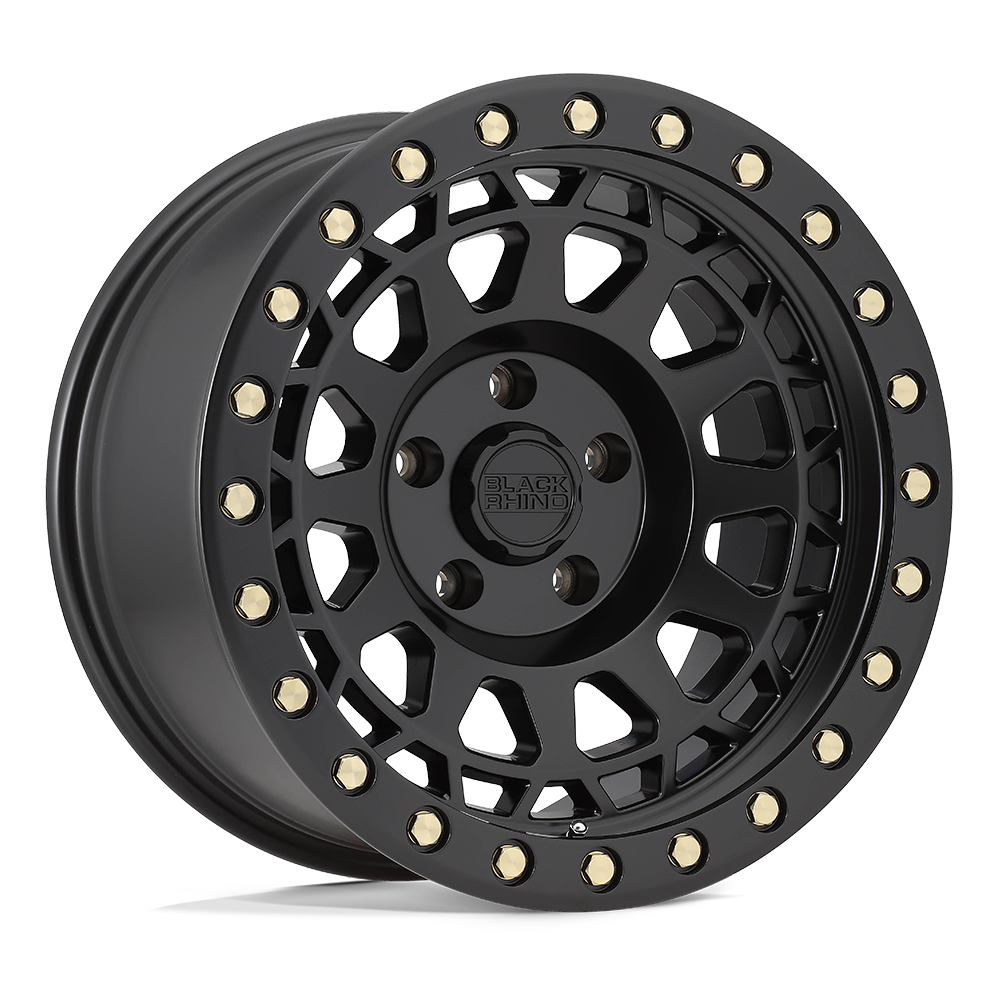 Black Rhino Wheels 1790PRM006135M87 - Primm 17X9 Matte Black With Brass Bolts