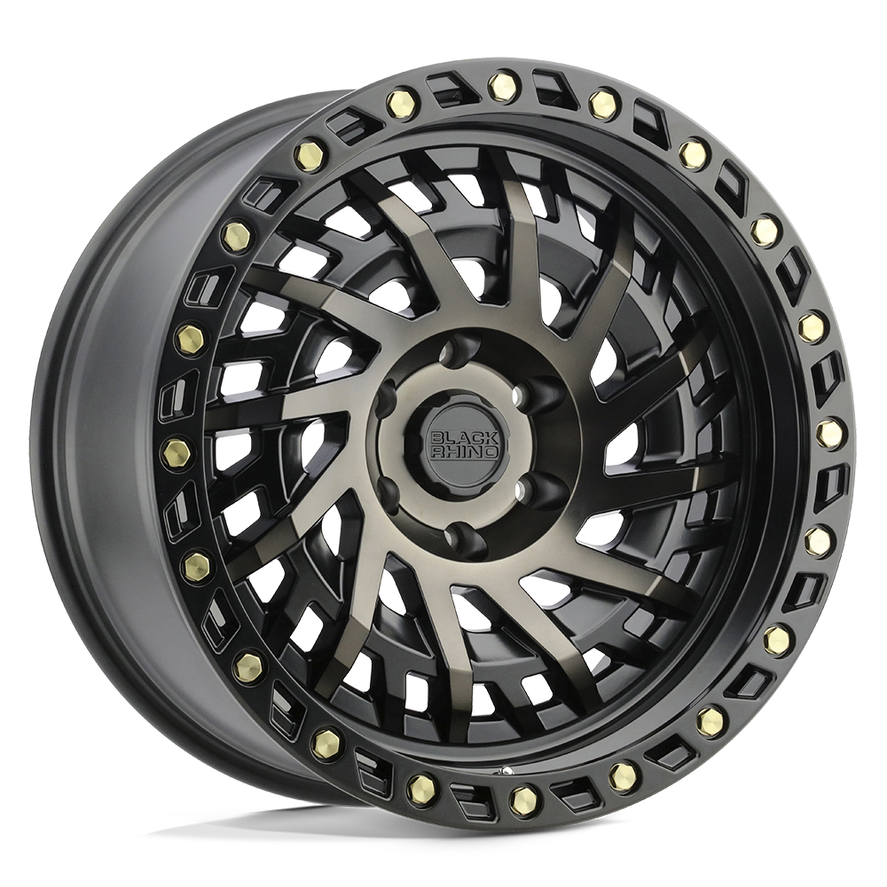 Black Rhino Wheels 1790SHD006140M12 - Shredder 17X9 Matte Black W/ Machined Dark Tint