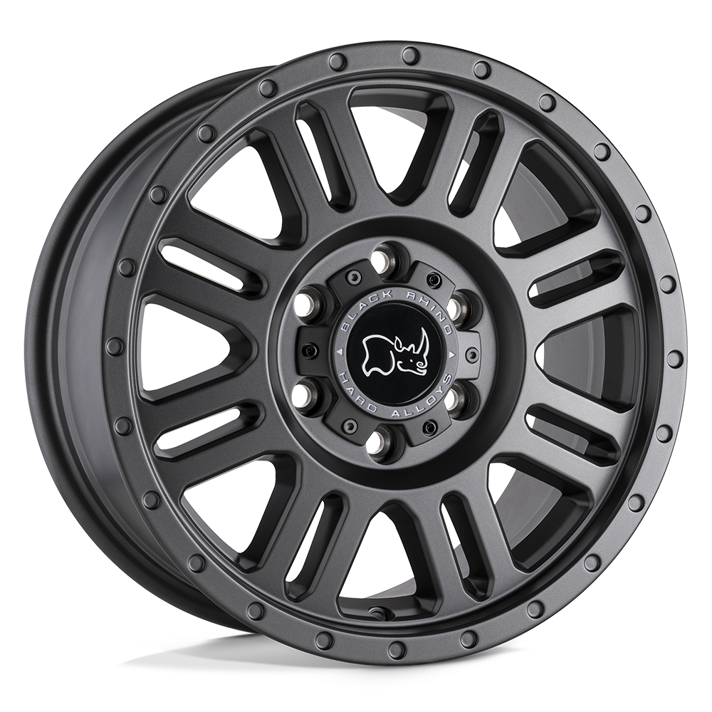 Black Rhino Wheels 1880YWN486130G84 - Yellowstone 18X8 Matte Gunmetal