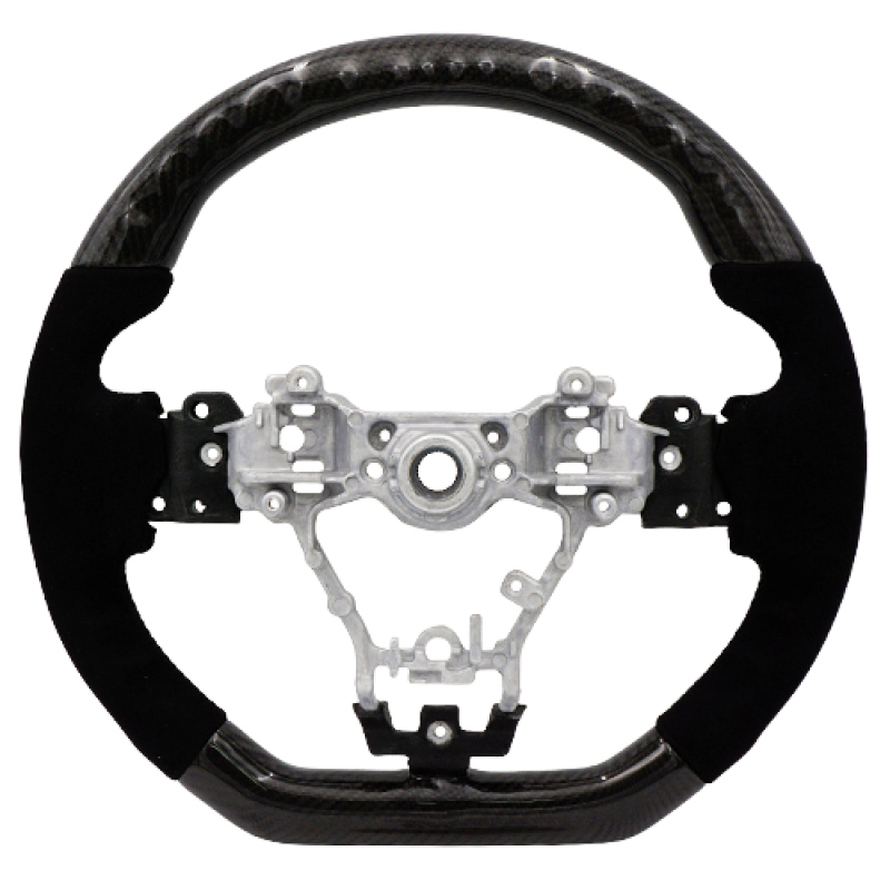 BLOX Racing BXSW-50010-B - Racing 15-21 Subaru Carbon/Alcantara Steering Wheel Black Stitching