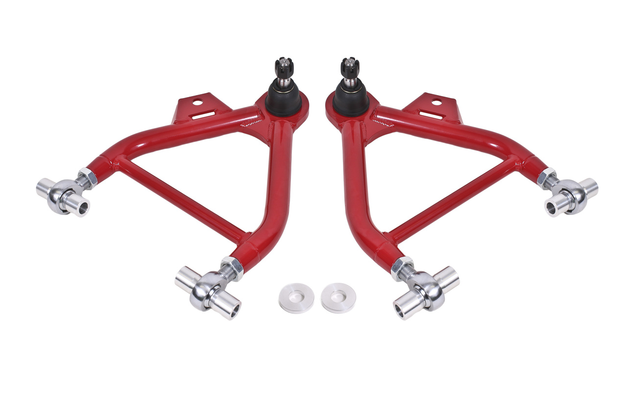 BMR AA036R - 79-93 Fox Mustang Lower A-Arms (Coilover Only) w/ Adj. Rod End and STD. Ball Joint - Red