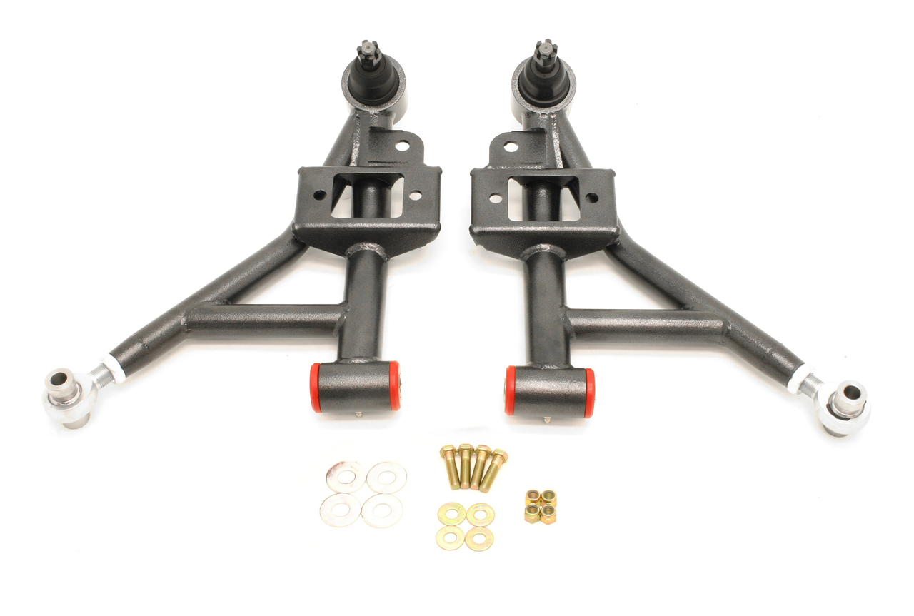 BMR AA020H - 93-02 F-Body Adj. Lower A-Arms Poly/Rod End Combo - Black Hammertone