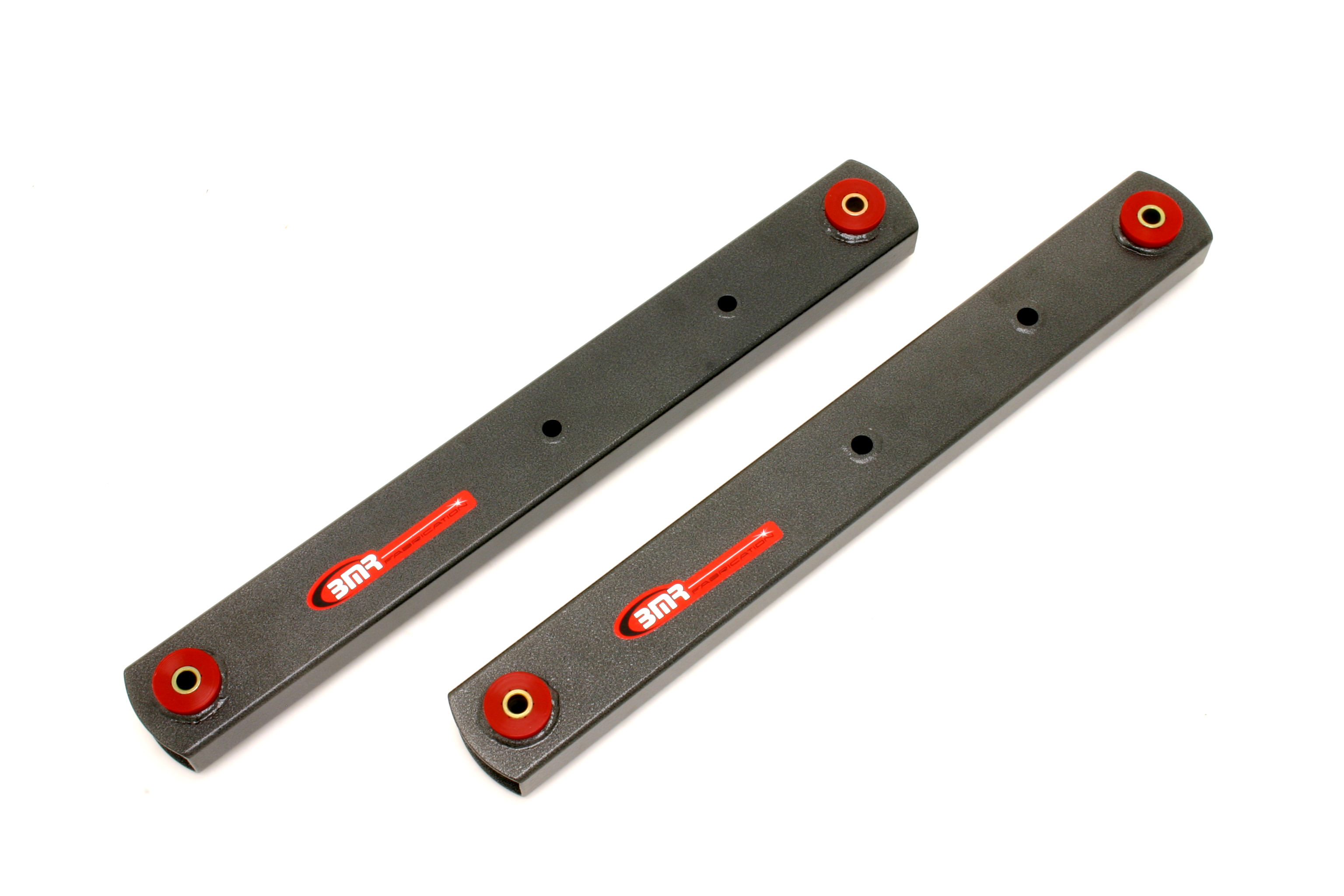 BMR BCA005H - 64-72 A-Body Non-Adj. Boxed Lower Control Arms (Polyurethane) - Black Hammertone