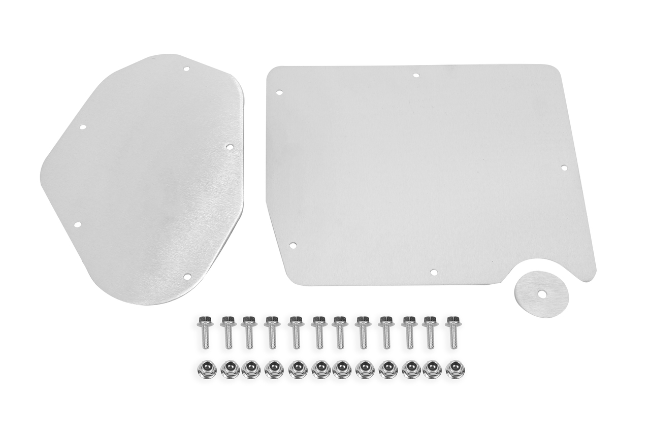 BMR ACD761 - 15-20 Ford Mustang A/C & Heater Delete Panel (Aluminum) - Bare
