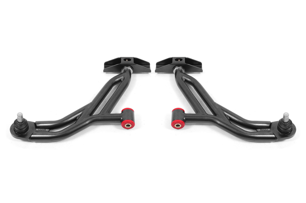 BMR AA750H - Suspension 05-14 Ford Mustang Lower A-Arms - Black Hammertone - Non-Adjustable