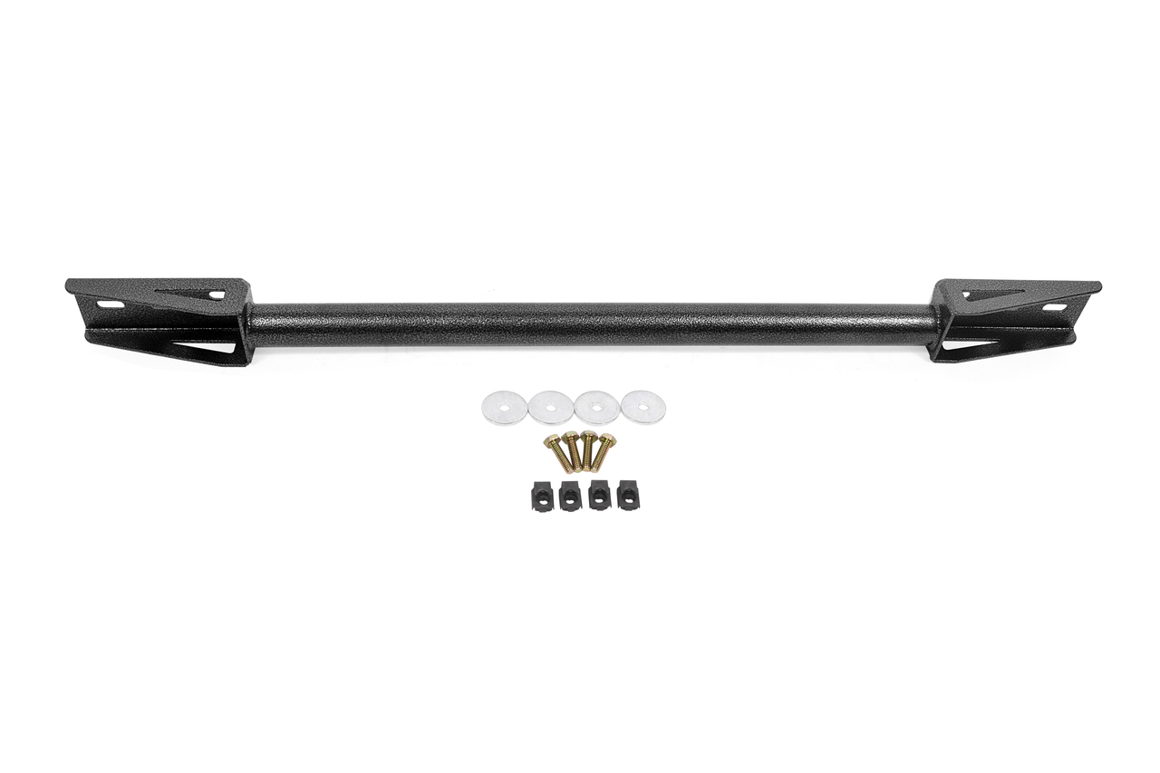 BMR CB763H - 15-19 Ford Mustang (S550) K-Member Chassis Brace - Black Hammertone
