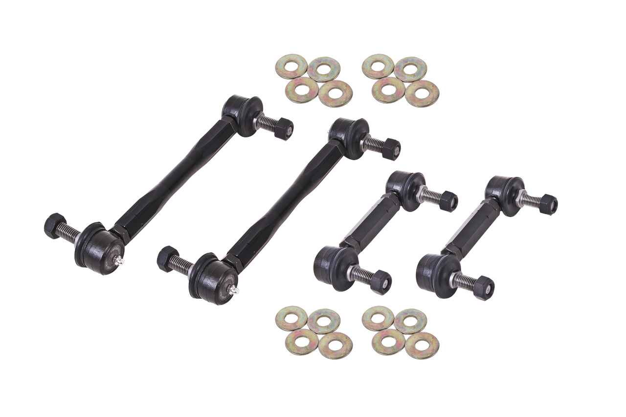BMR ELK012 - 15-17 S550 Mustang Front and Rear Sway Bar End Link Kit - Black