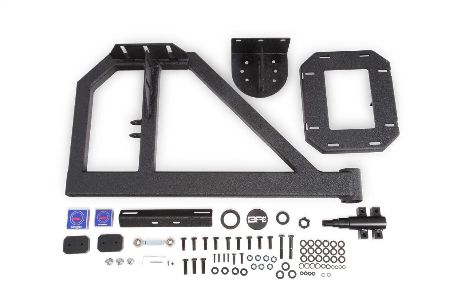 Body Armor 4x4 5297 - 07-18 Jeep Wrangler JK Tire Carrier Single Action (Fits JK-2965 Bumper) Body Armor 4x4 5297 - 07-18 Jeep Wrangler JK Tire Carrier Single Action (Fits JK-2965 Bumper)