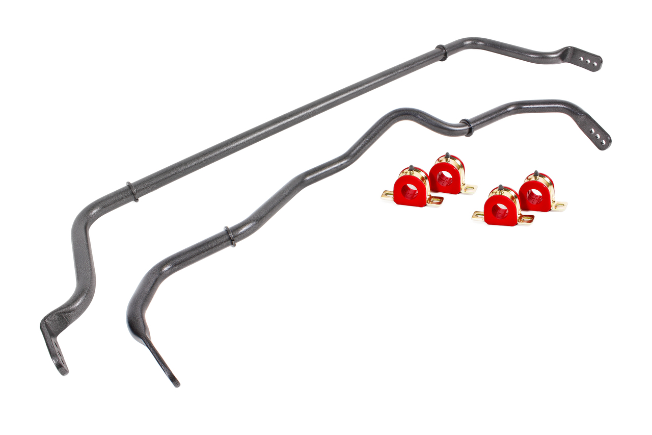 BMR SB052H - 16-18 Chevy Camaro Sway Bar Kit w/ Bushings - Black Hammertone