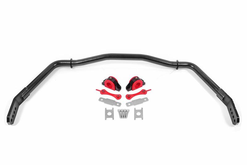 BMR SB754H - 05-14 Ford Mustang Front Hollow 38mm Sway Bar Kit w/ Bushings - Hammertone Black