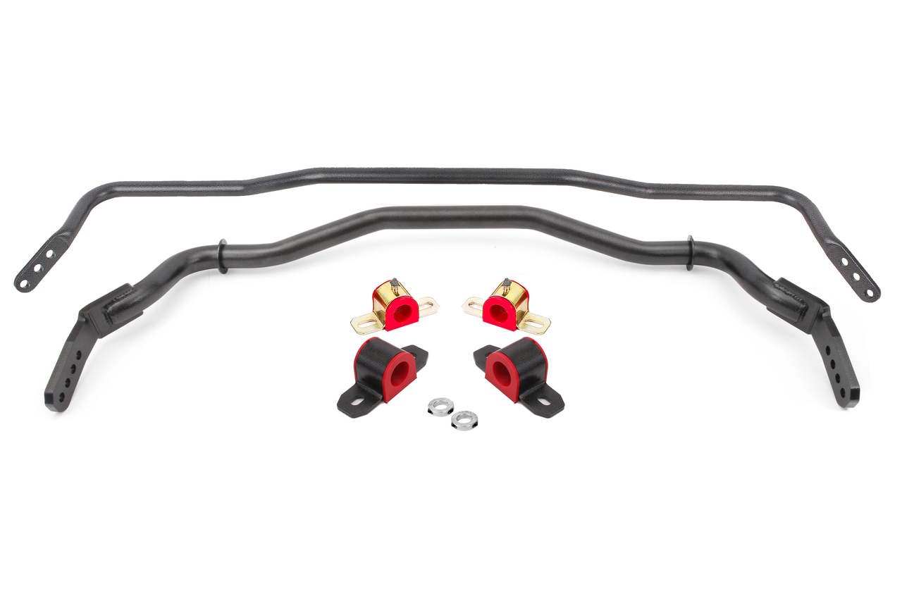 BMR SB763H - 15-22 S550 Mustang Sway Bar Kit with Bushings  Front and Rear Black Hammertone