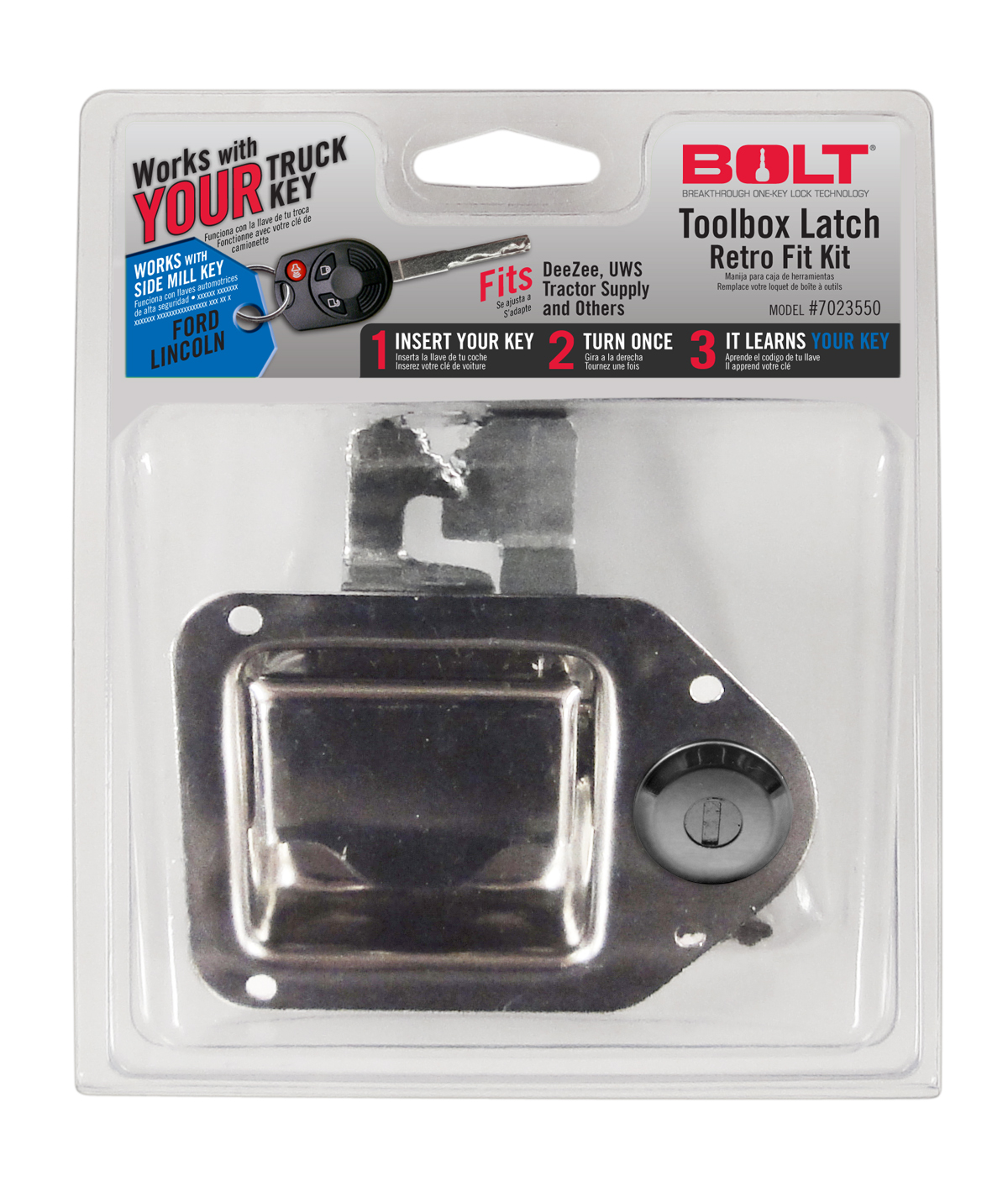 Bolt 7023550 - Toolbox Latch Ford Side Cut