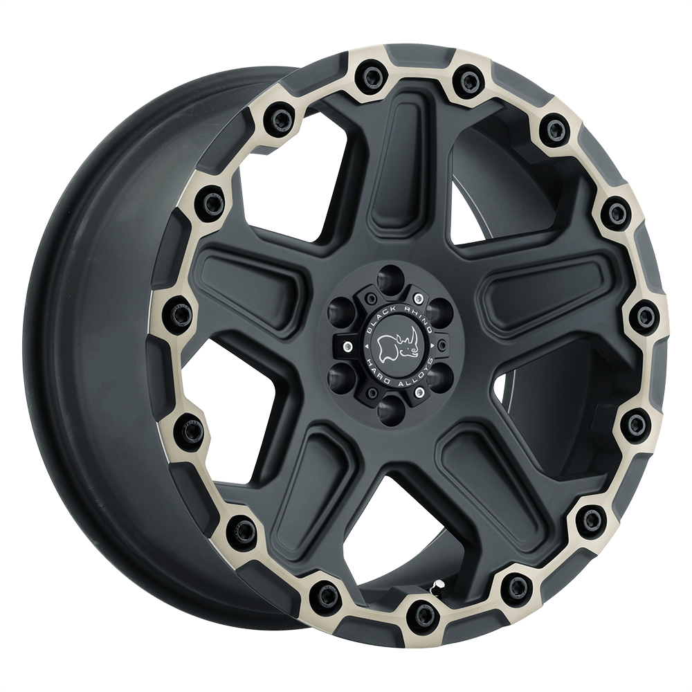 Black Rhino Wheels 2095COG-85127F71 - Cog 20X9.5 Matte Black W/ Machined Face & Dark Matte Tint