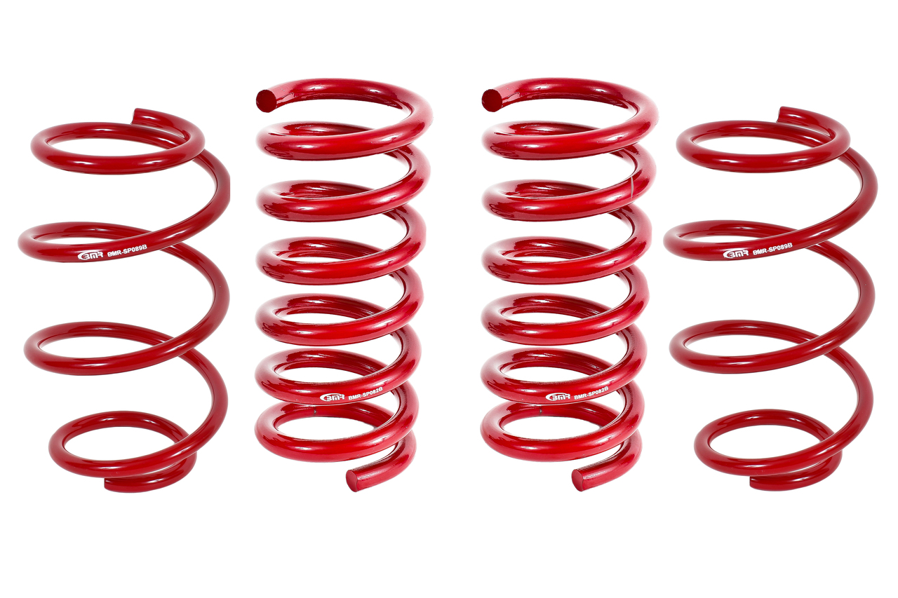 BMR SP763R - 15-17 S550 Mustang Performance Version Lowering Springs (Set Of 4) - Red