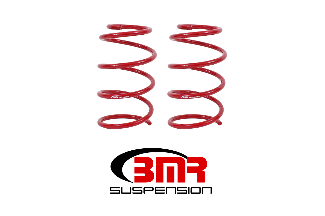 BMR SP069R - 05-14 S197 Mustang GT Front Drag Version Lowering Springs - Red