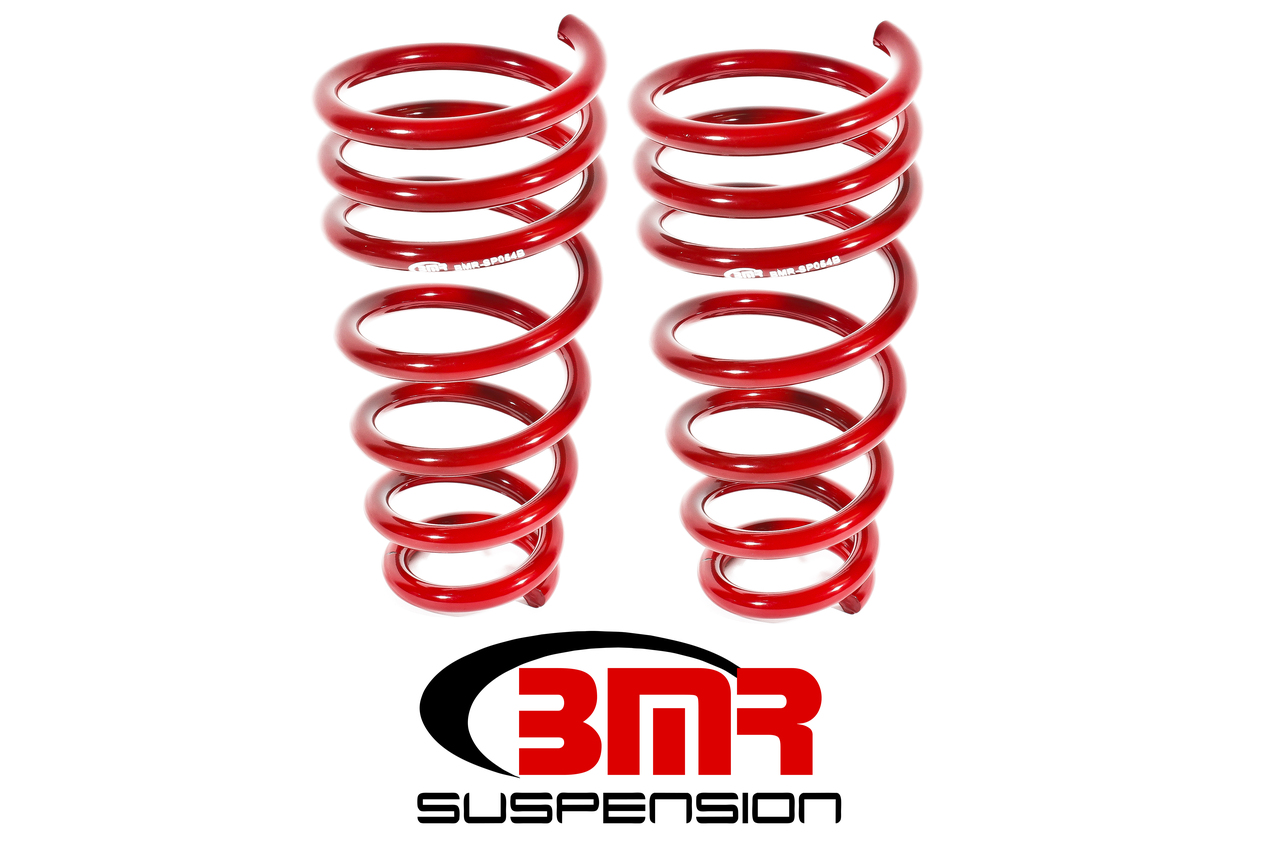 BMR SP054R - 10-15 5th Gen Camaro V6 Rear Lowering Springs - Red