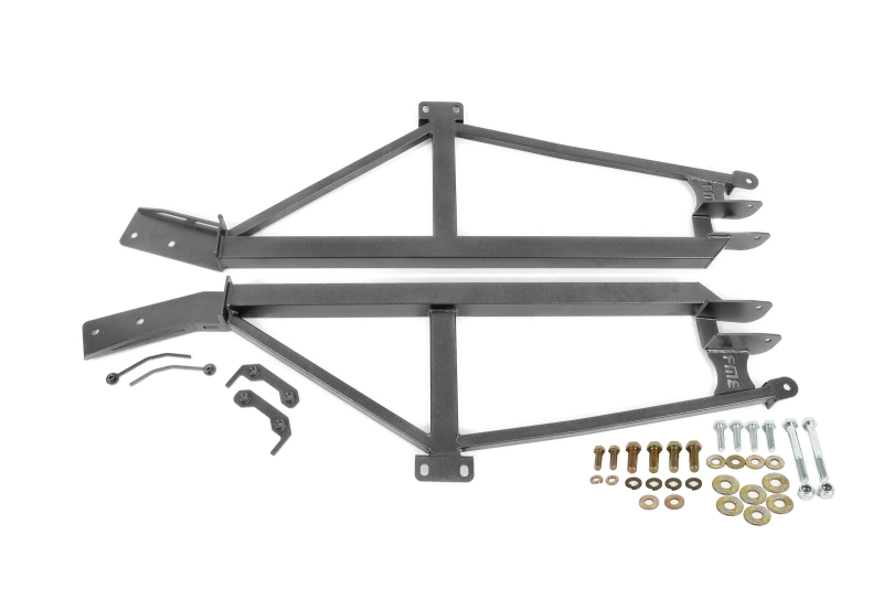 BMR SFC019H - 93-02 F-Body Non-Convertible Bolt-On 4-Point Subframe Connectors - Black Hammertone