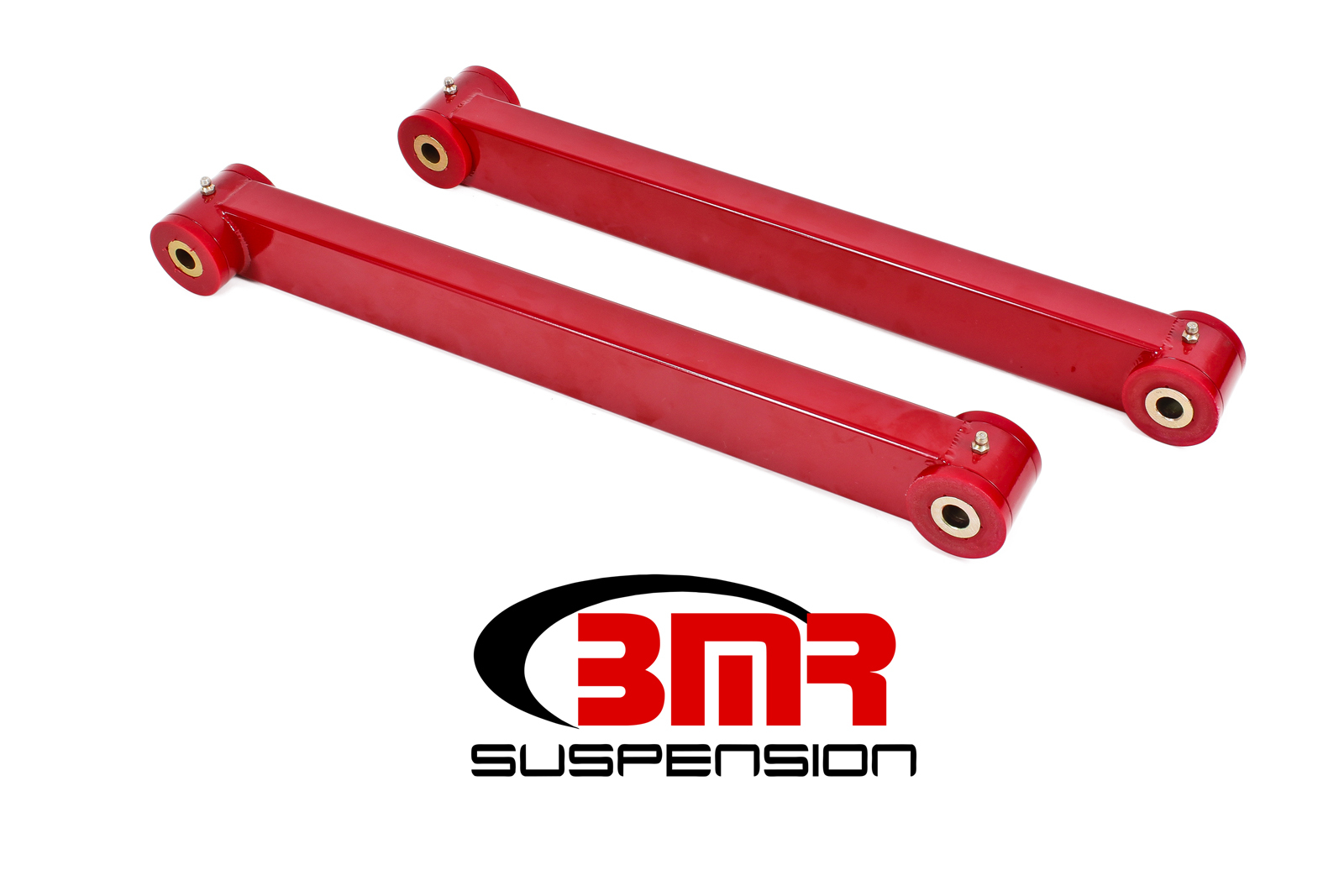 BMR TCA019R - 05-14 S197 Mustang Non-Adj. Boxed Lower Control Arms (Polyurethane) - Red