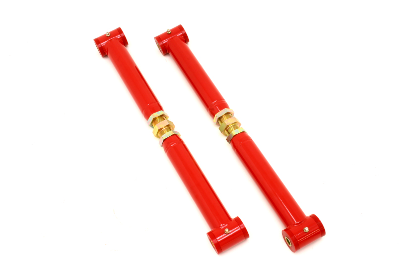 BMR XCA001R - 82-02 3rd Gen F-Body Xtreme Chrome Moly Lower Control Arms On-Car Adj. (Poly) - Red