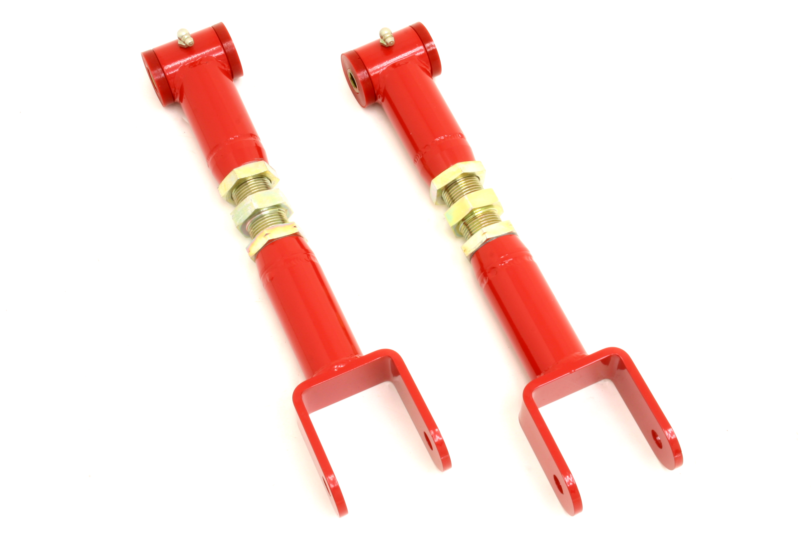 BMR UTCA011R - 64-67 A-Body Upper Control Arms On-Car Adj. (Polyurethane) - Red