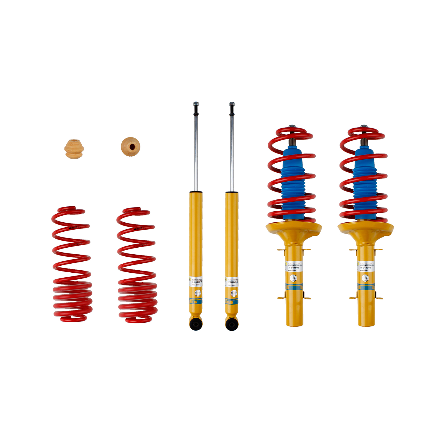 Bilstein 46-180308 - B12 2000 Volkswagen Golf Base Front and Rear Suspension Kit Bilstein 46-180308 - B12 2000 Volkswagen Golf Base Front and Rear Suspension Kit
