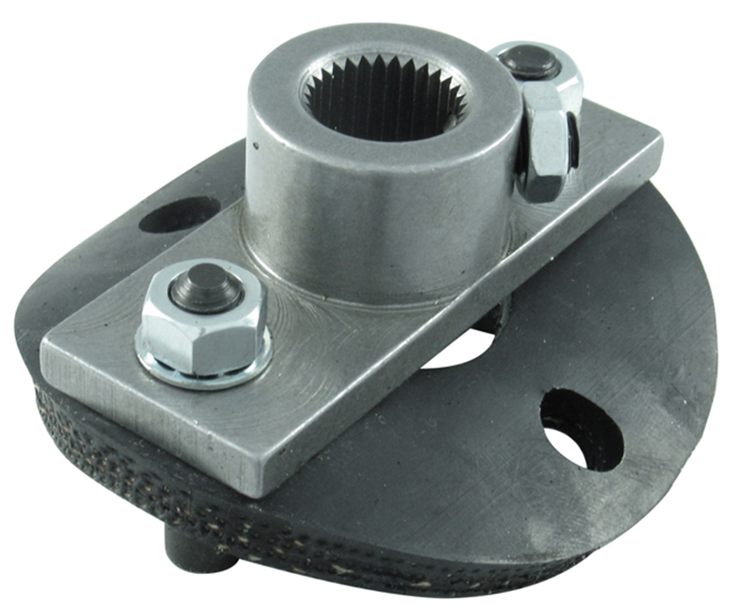 Borgeson 990012 -  Steering Coupler - P/N:  - OEM Style half rag joint steering coupler. Includes steering box side and rubber disc with hardware. Fits 3/4 in.-30 spline