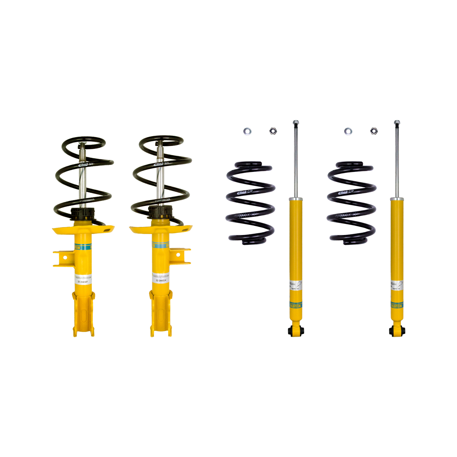 Bilstein 46-254610 - B12 Pro-Kit 15-18 Mercedes-Benz GLA250 Front and Rear Monotube Suspension Kit
