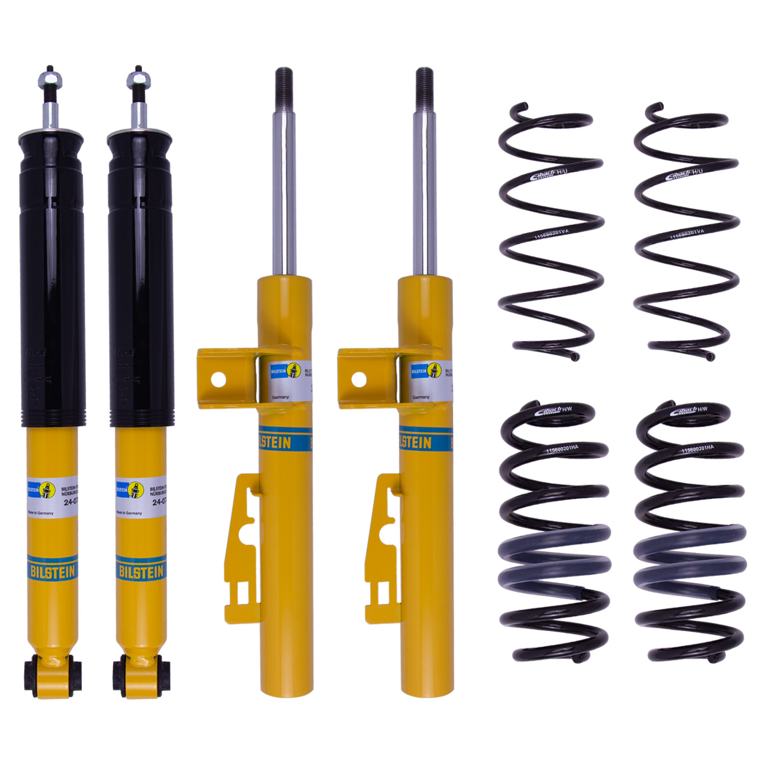 Bilstein 46-207159 - 08-15 Smart Fortwo B12 (Pro-Kit) Suspension Kit - Front / Rear