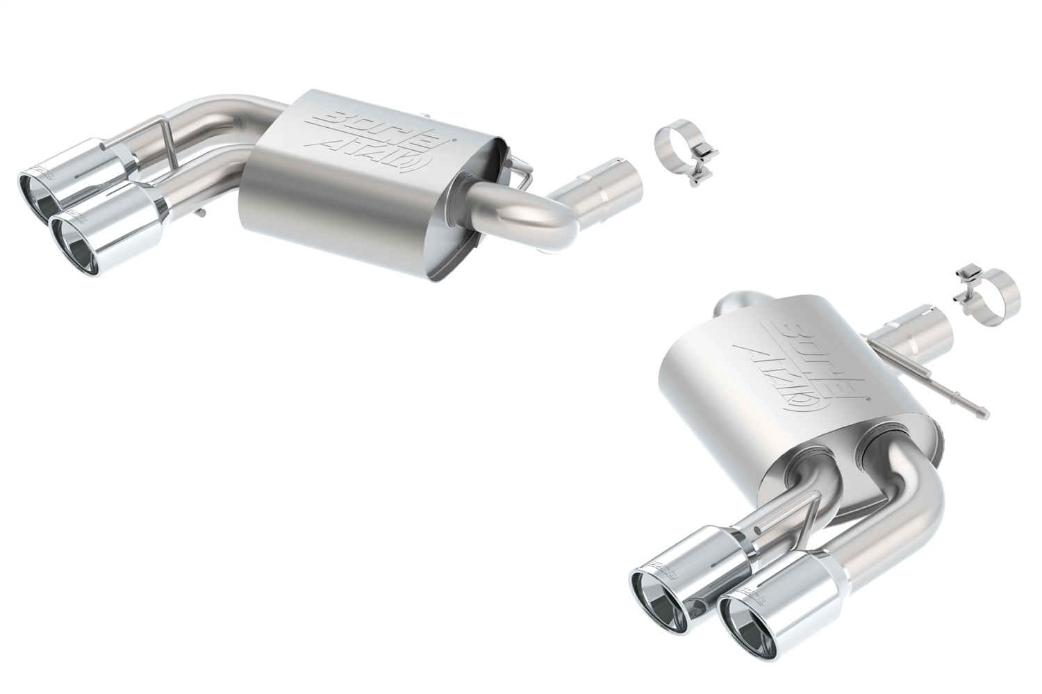 Borla 11921 - 16 Chevy Camaro 6.2L Atak Rear Section Exhaust w/o Dual Mode Valves