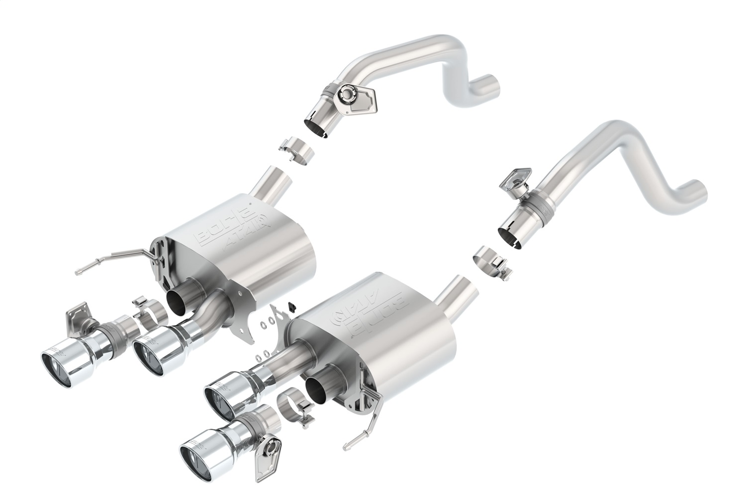 Borla 11875 - 2014 Chevrolet Corvette C7 6.2L 8cyl ATAK Exhaust w/ NPP Dual Mode (rear section only)