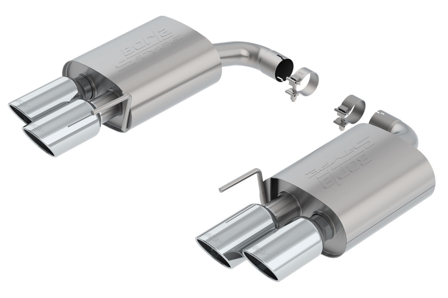 Borla 11953 - 2018 Ford Mustang GT 5.0L AT/MT 2.5in S-Type Exhaust w/o Valves (Rear Section Only)