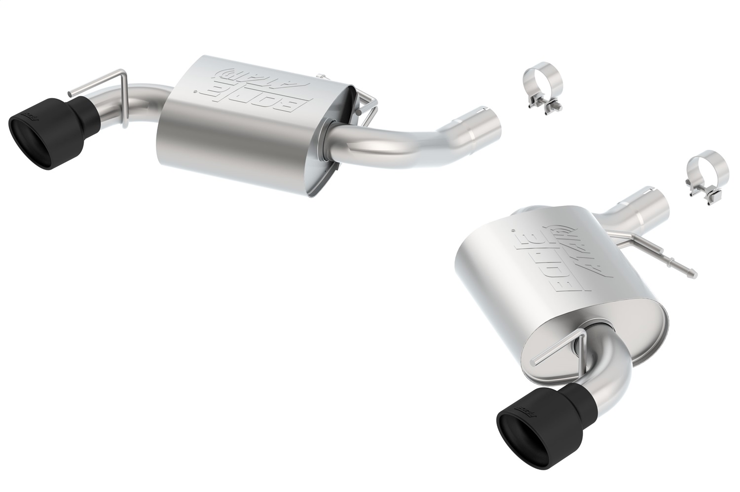 Borla 11923CB - 2016 Chevy Camaro SS V8 AT/MT ATAK Rear Section Exhaust w/o NPP Valves Ceramic Black Borla 11923CB - 2016 Chevy Camaro SS V8 AT/MT ATAK Rear Section Exhaust w/o NPP Valves Ceramic Black