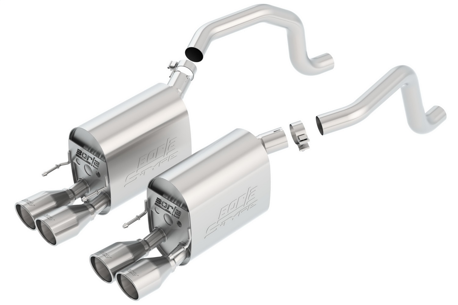 Borla 11811 - 09-12 Corvette Coupe/Conv 6.2L 8cyl 6spd RWD inS-Type IIin Exhaust (rear section only)