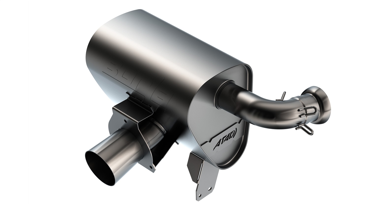 Borla 12678 - 15-22 Can-Am Maverick X3 900cc Triple Turbo Auto Manifold-Back Exhaust Atak Muffler