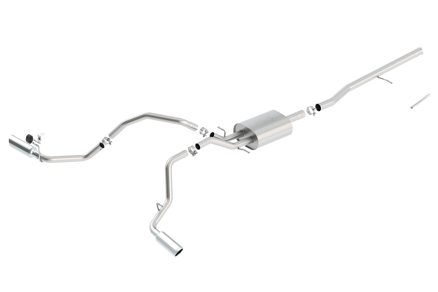 Borla 140546 - 14 Silv/Sierra C/B Exh ATAK 1500 5.3L V8 AT/MT 2&4WD Ext Cab Split Side Exit