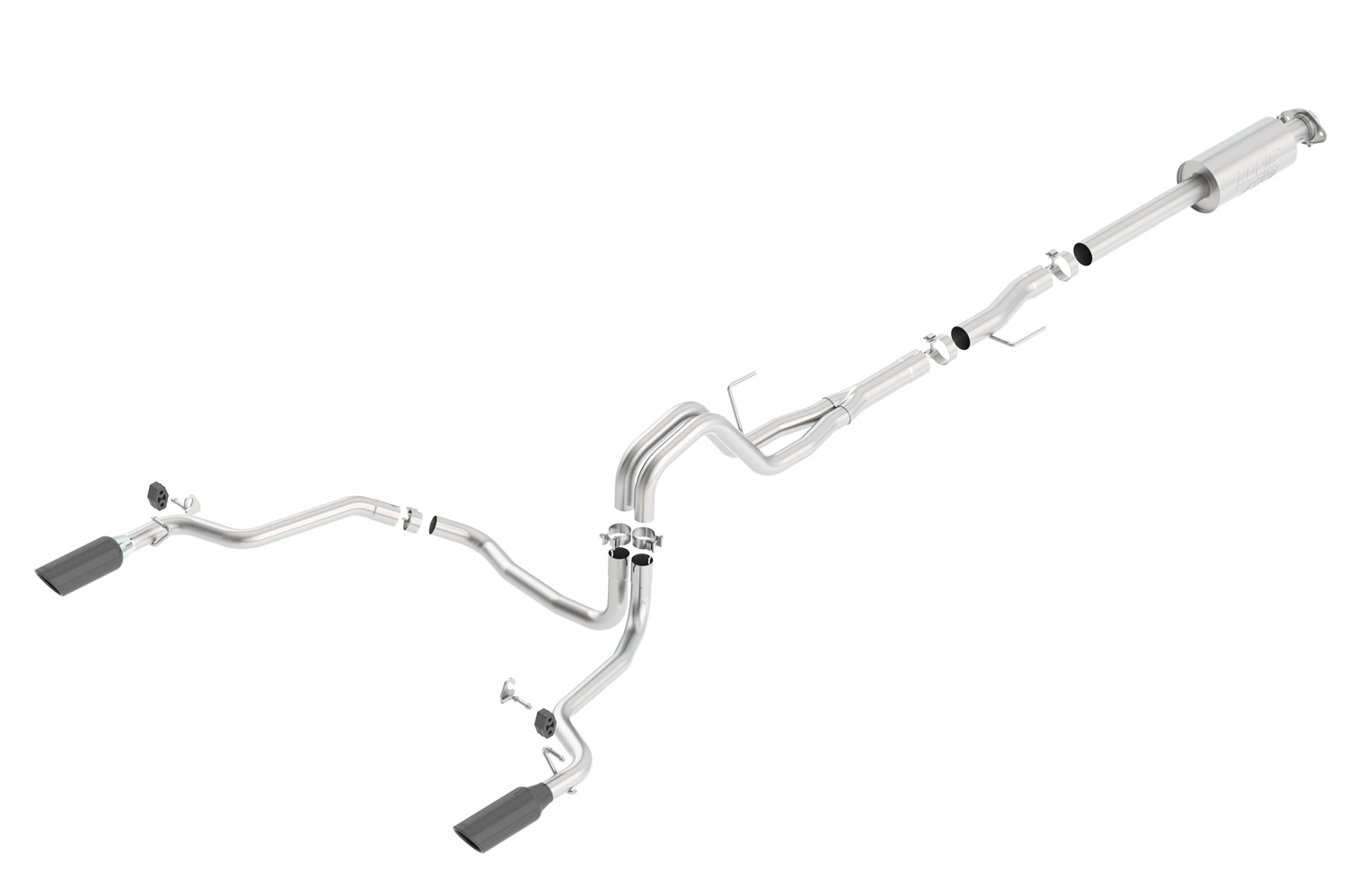 Borla 140616BC - 15-16 Ford F150 3.5L EcoBoost Ext. Cab Black Chrome CB Exht ATAK Single Split Rear Exit