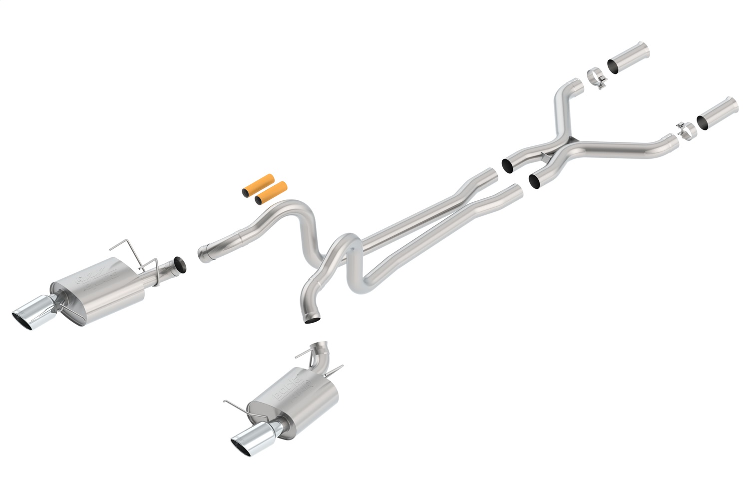 Borla 140516 - 13-14 Mustang GT/Boss 302 5.0L V8 RWD Single Split Rear Exit ATAK Catback Exhaust