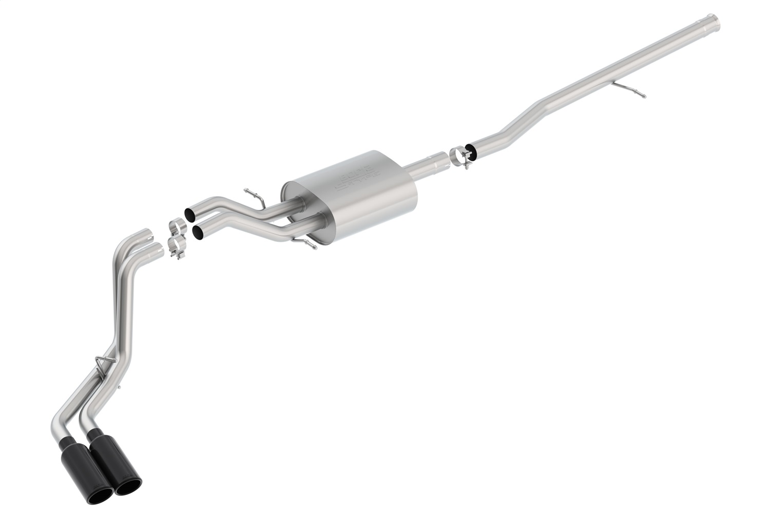 Borla 140550BC - S-Type Cat-Back 14-15 Sierra 1500 Std Bed/CC Short Bed 143.5in WB Side Exit Exhaust Black Tips Borla 140550BC - S-Type Cat-Back 14-15 Sierra 1500 Std Bed/CC Short Bed 143.5in WB Side Exit Exhaust Black Tips