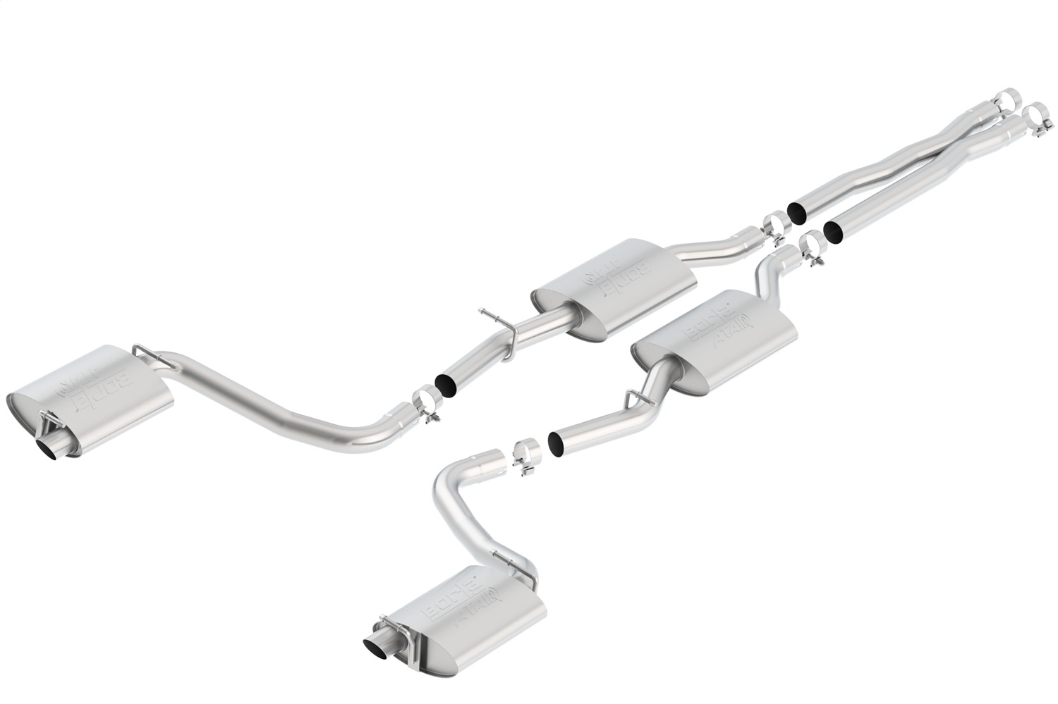 Borla 140637 - 15-16 Dodge Charger R/T 5.7L No Tip Use Factory Valence Single Split Rear Exit ATAK Exhaust