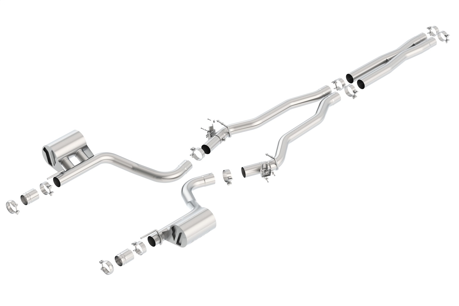 Borla 140667 - 2015 Dodge Charger Hellcat 6.2L V8 ATAK Catback Exhaust w/ Valves No Tips Factory Valance