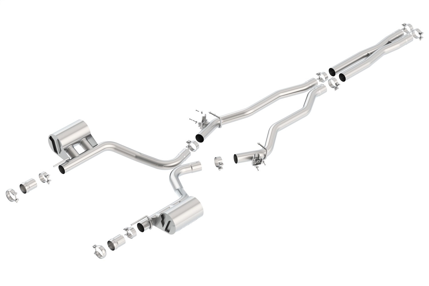 Borla 140675 - 2015-2022 Charger SRT 392 / Scat Pack 6.4L Atak Catback Exhaust Single Split Rear Exit