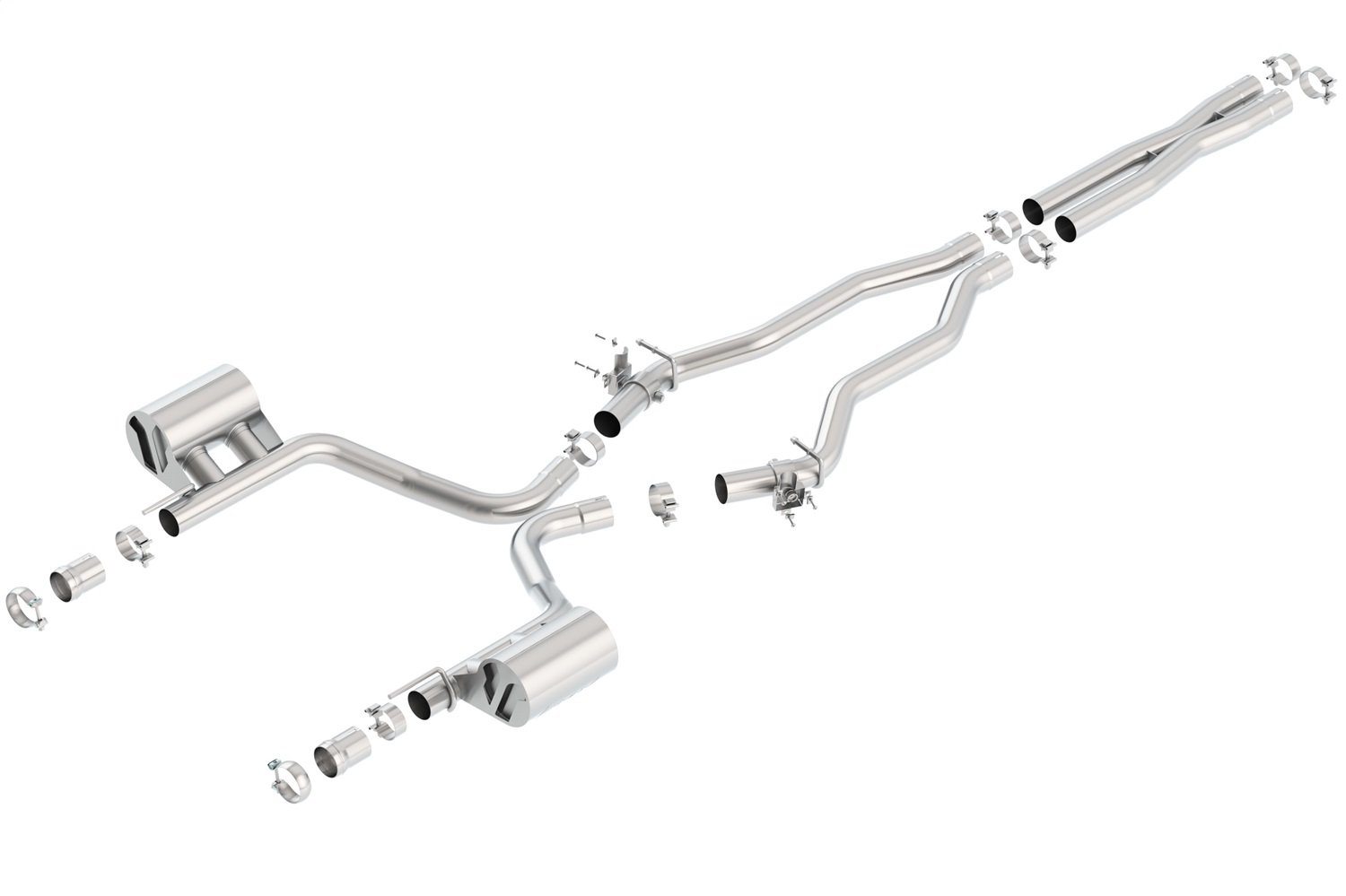 Borla 140672 - 15-16 Dodge Charger SRT 392 6.4L No Tip Single Split Rear Exit ATAK w/ Valves Exhaust