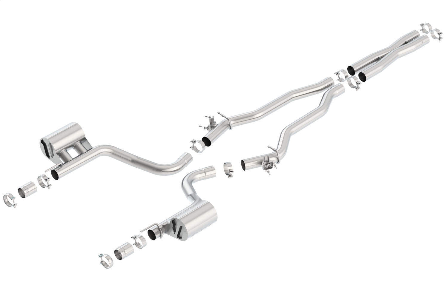 Borla 140648 - 15-16 Dodge Challenger Hellcat 6.2L V8 ATAK w/ Valve Simulator CB Exhaust Factory Valance