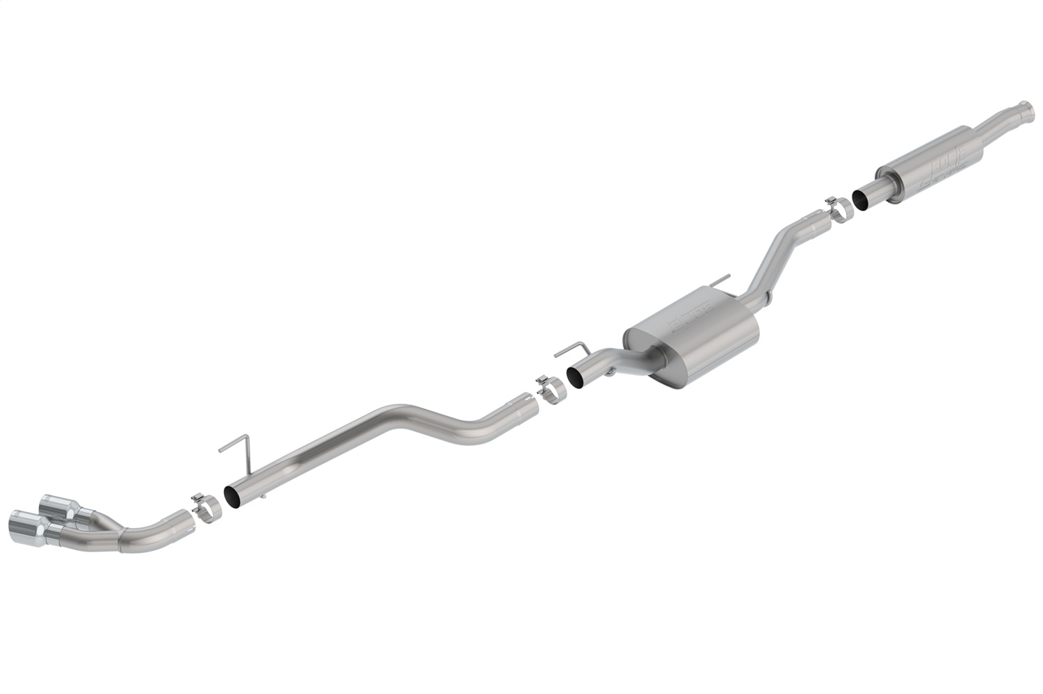 Borla 140812 - 2020 Jeep Gladiator JT 3.6L V6 AWD S-Type Dual Side Catback w/ Chrome Tips Borla 140812 - 2020 Jeep Gladiator JT 3.6L V6 AWD S-Type Dual Side Catback w/ Chrome Tips