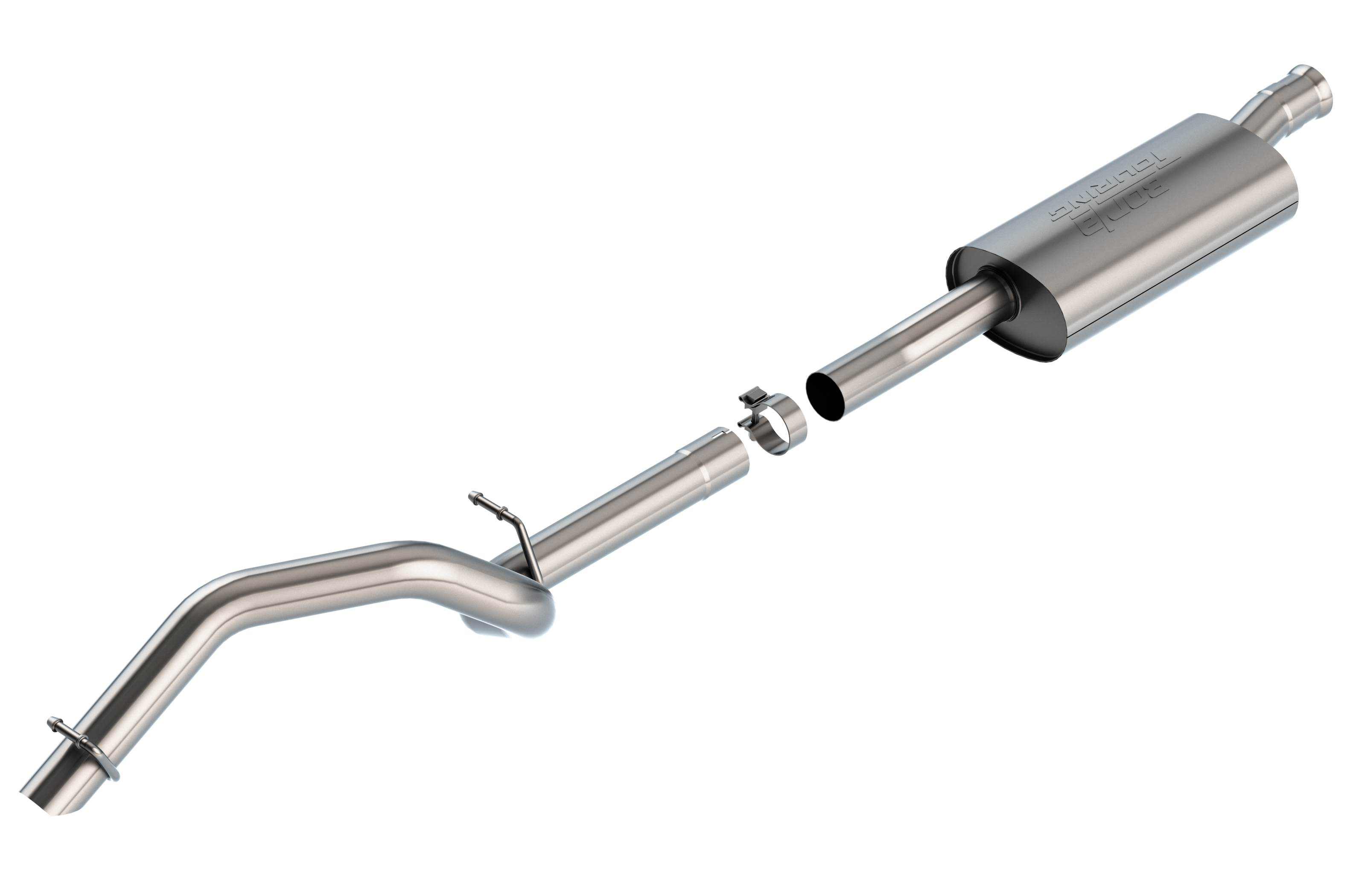 Borla 140822 - 18-20 Jeep Wrangler JLU 2.0L I4 Climber Turn Down Exit Cat-Back Exhaust