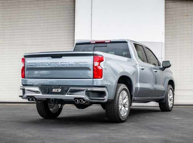 Borla 140785 - 2019 Chevrolet Silverado 1500 6.2 w/ 147in WB 2.75in S-Type Catback Exhaust - Quad Square Tips