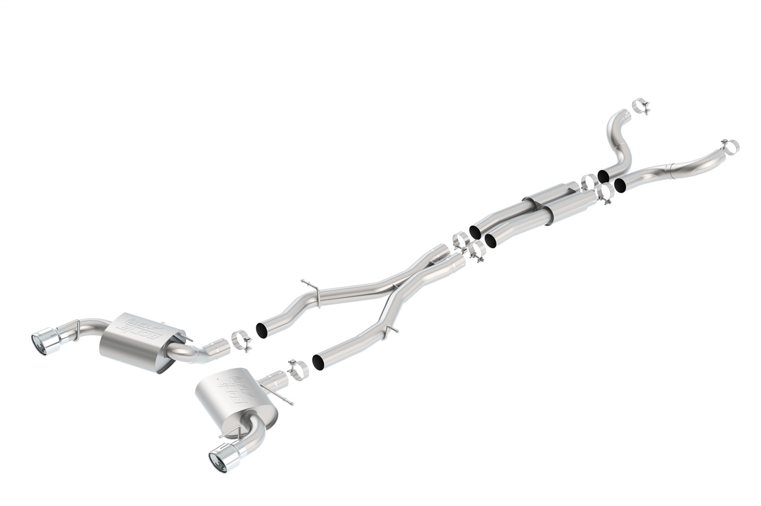 Borla 140690 - 16-17 Chevy Camaro SS 6.2L ATAK Catback Single Split Rear Exit Exhaust w/Single Tips
