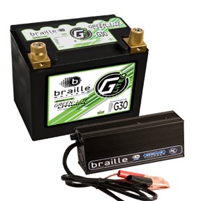 Braille Battery G30C - Lithium 12 Volt Battery Green Lite w/Charger