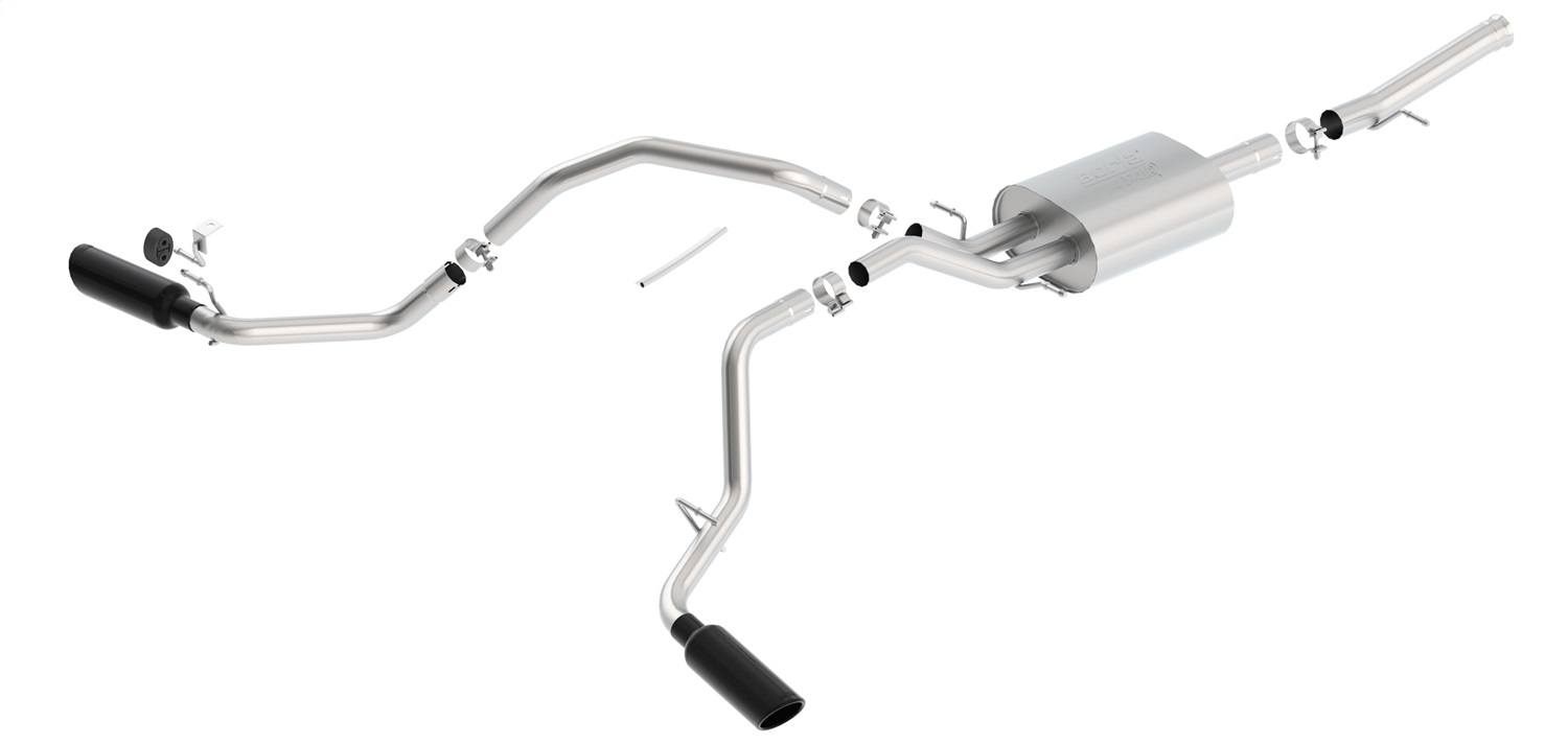 Borla 140720BC - 14-18 GMC Sierra 1500 5.3L Reg Cab 78.8in Bed 2.75 to 2.25in Atak Catback (Black Chrome Tip) Borla 140720BC - 14-18 GMC Sierra 1500 5.3L Reg Cab 78.8in Bed 2.75 to 2.25in Atak Catback (Black Chrome Tip)