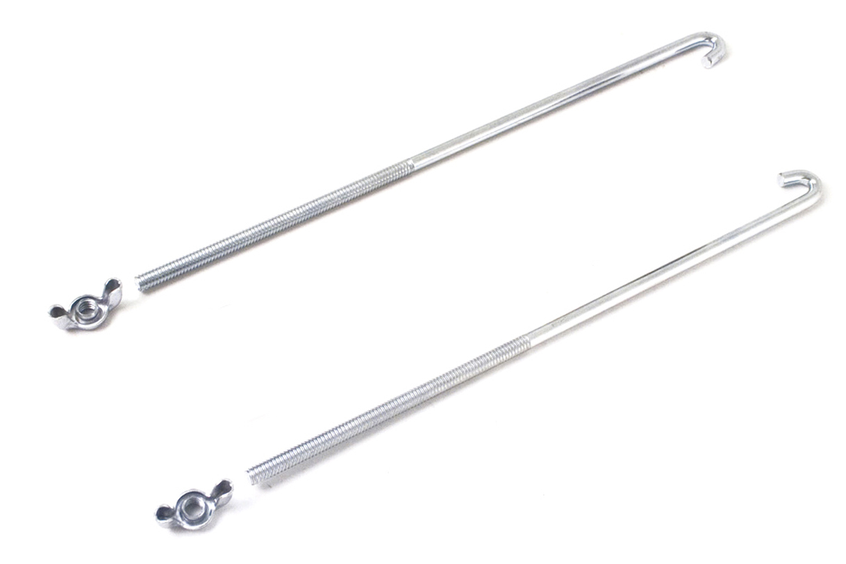 Braille Battery 10810 - 10in J-Hooks Battery Hold Downs Braille Battery 10810 - 10in J-Hooks Battery Hold Downs